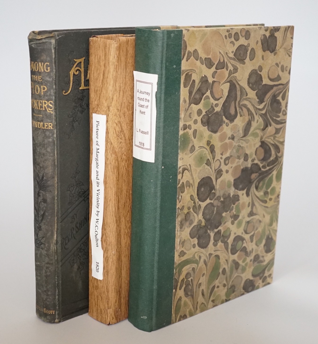 Fussell, L.A. - Journey Round the Coast of Kent, 8vo, rebound, facsimile folding map